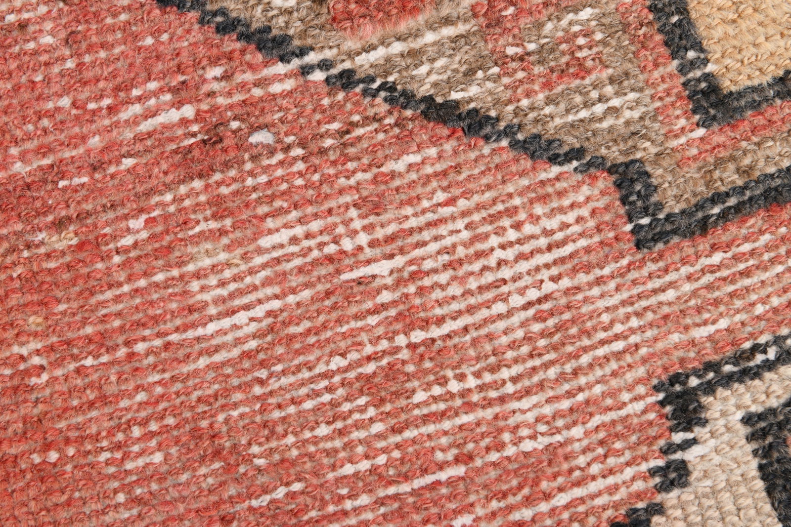 3'2'' x 13'0'' Handmade Vintage Wool Rug - 23027 - 11
