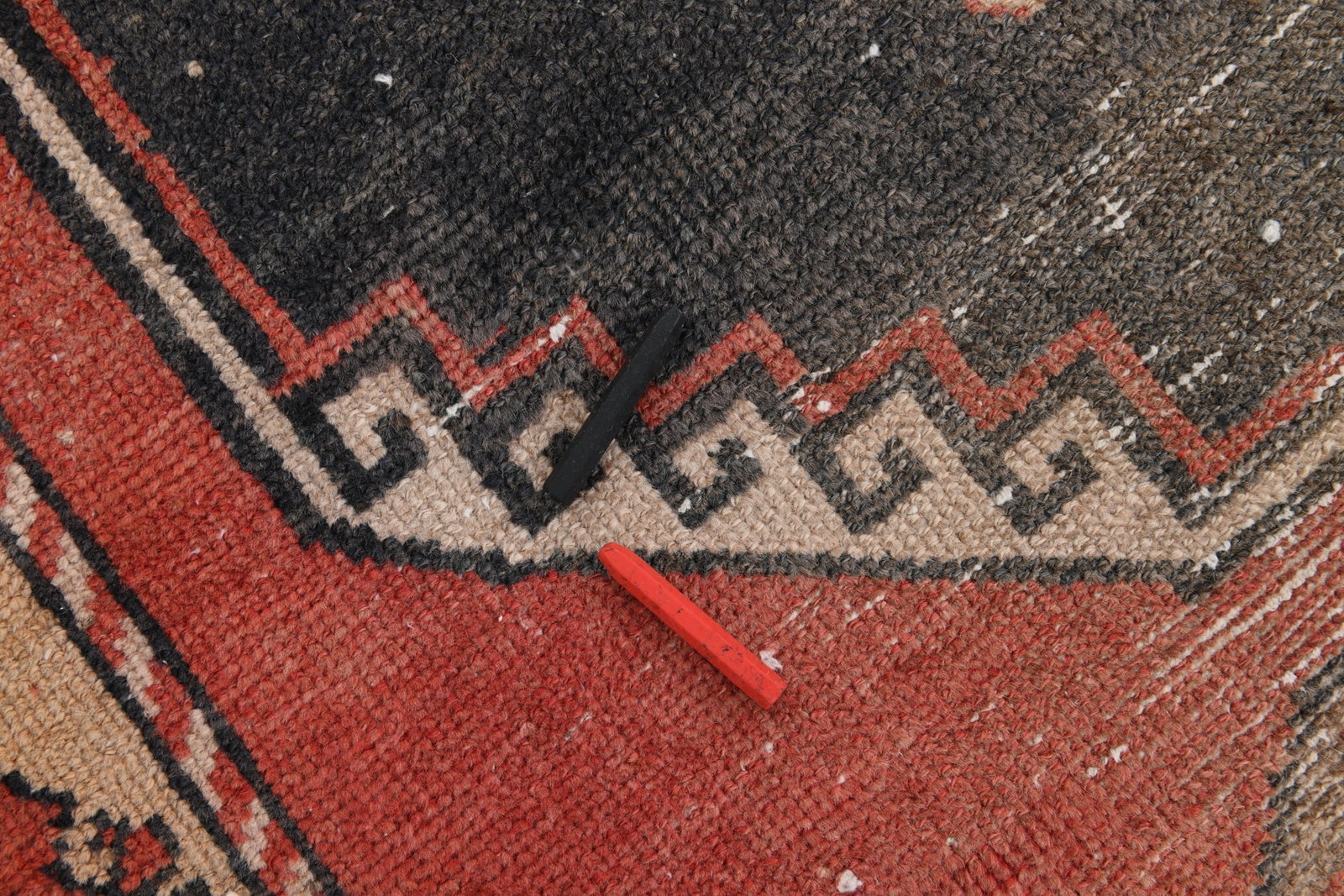 3'2'' x 13'0'' Handmade Vintage Wool Rug - 23027 - 7