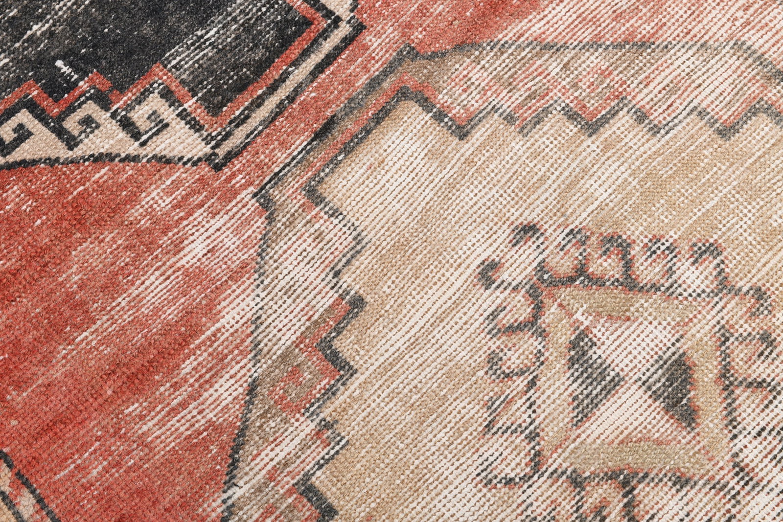 3'2'' x 13'0'' Handmade Vintage Wool Rug - 23027 - 9