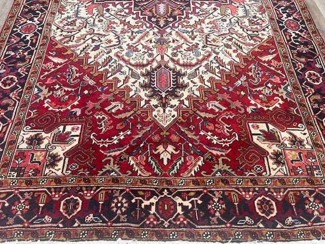 Vintage Persian Gallery size Heriz rug-5354 - 2