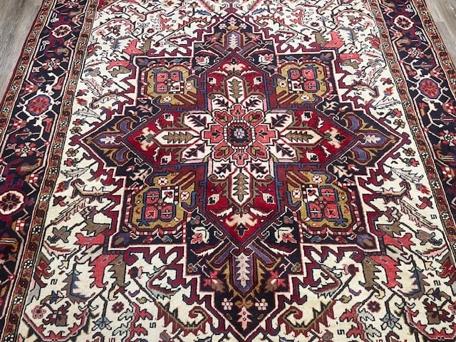 Vintage Persian Gallery size Heriz rug-5354 - 5