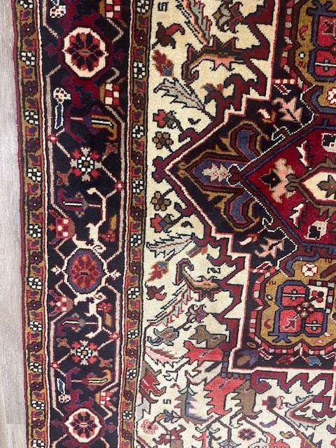 Vintage Persian Gallery size Heriz rug-5354 - 8