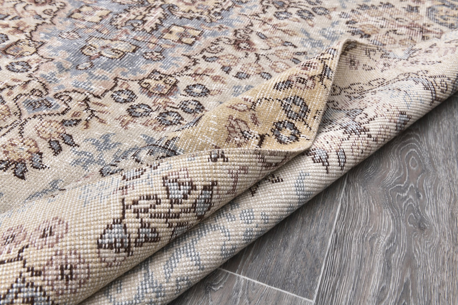 5'4'' x 8'10'' Handmade Vintage Wool Rug - 243993 - 14