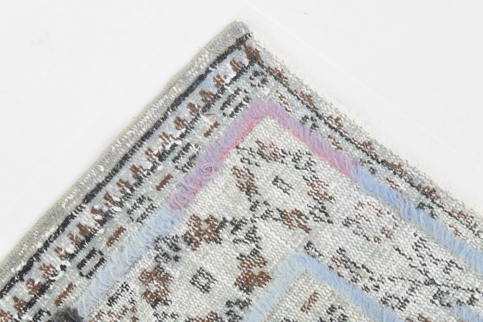 6'0'' x 9'0'' Handmade Vintage Wool Rug - 23321 - 10