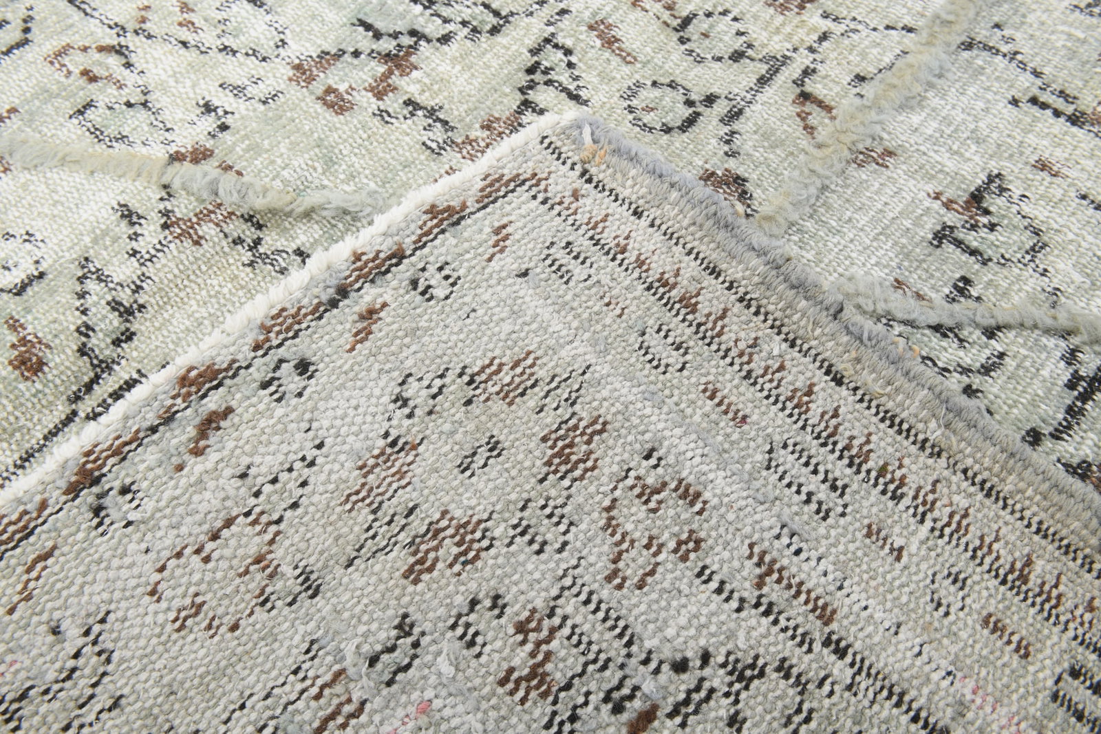 6'0'' x 9'0'' Handmade Vintage Wool Rug - 23321 - 13