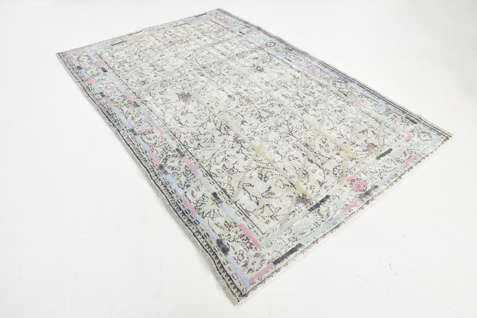 6'0'' x 9'0'' Handmade Vintage Wool Rug - 23321 - 17