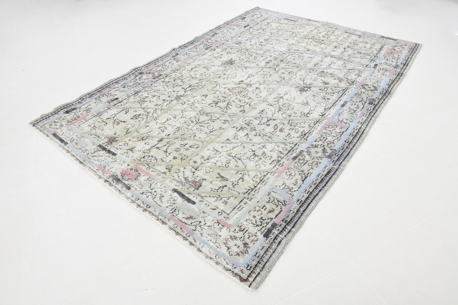 6'0'' x 9'0'' Handmade Vintage Wool Rug - 23321 - 18