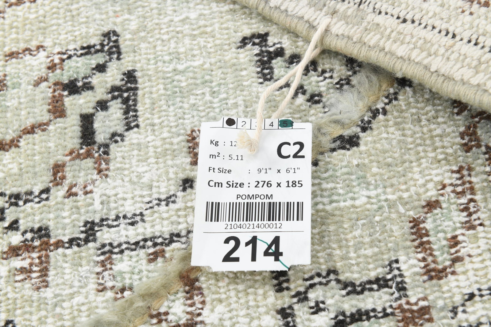 6'0'' x 9'0'' Handmade Vintage Wool Rug - 23321 - 19