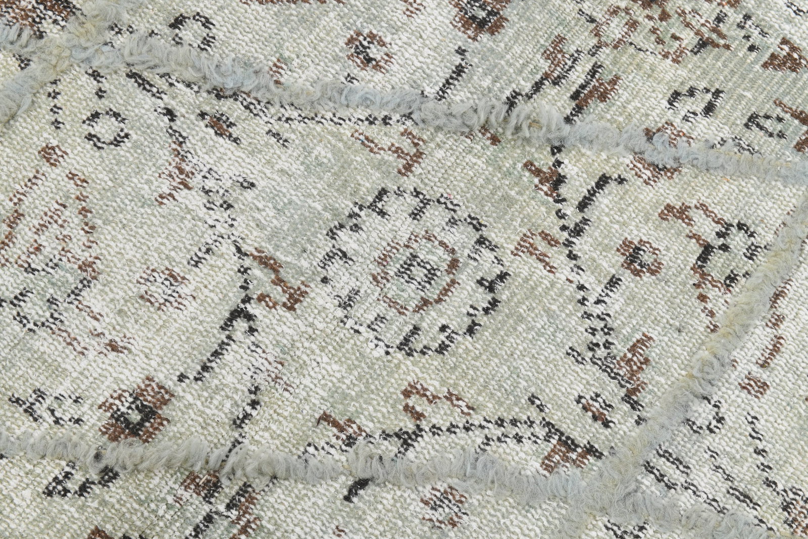 6'0'' x 9'0'' Handmade Vintage Wool Rug - 23321 - 7