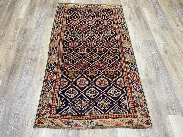 Antique Shirvan Caucasian rug-5092: Title:Antique Shirvan Caucasian rug-5092 Description:Beautiful antique shirvan Caucasian rug fron north eastCaucasian, size 3 ft. 2 inches by 5 ft. 8 inches, circa late 19th Century, excellent conditi