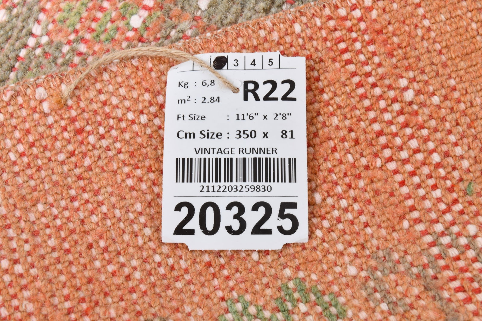 4'8'' x 8'4'' Handmade Vintage Wool Rug - 2032 - 20