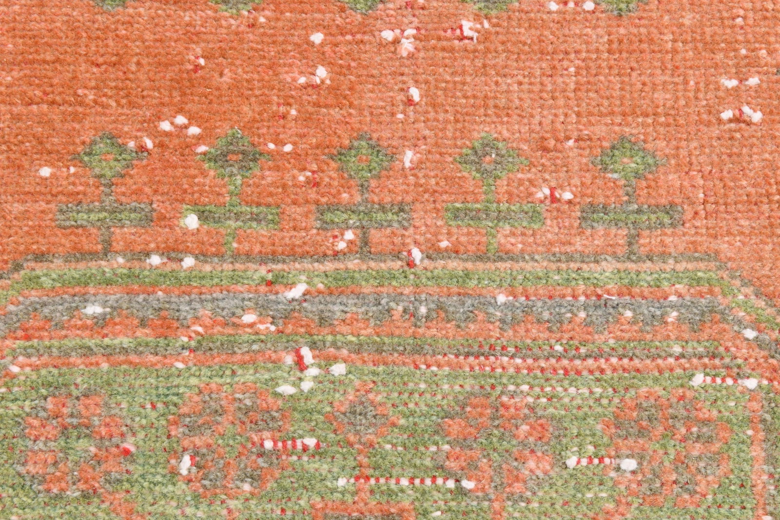 4'8'' x 8'4'' Handmade Vintage Wool Rug - 2032 - 8
