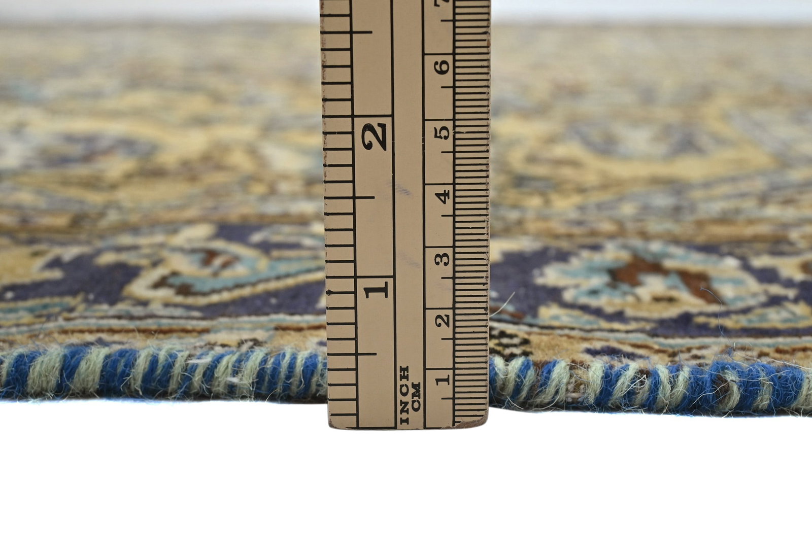 Semi Antique Cream Floral 3X6 Distressed Vintage Oriental Rug - 11