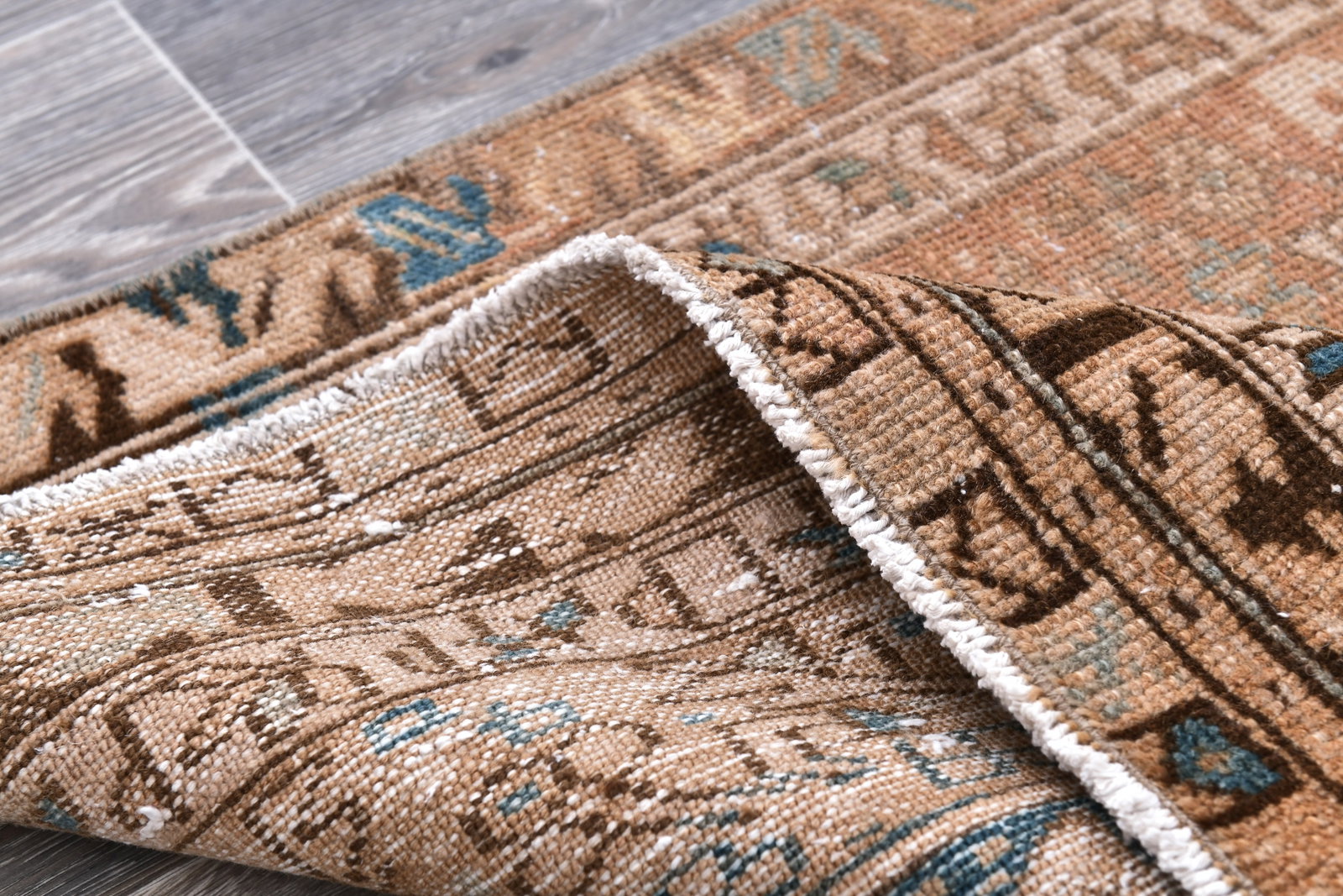 2'9'' x 14'9'' Unique Handmade Vintage Rug - 242386 - 13