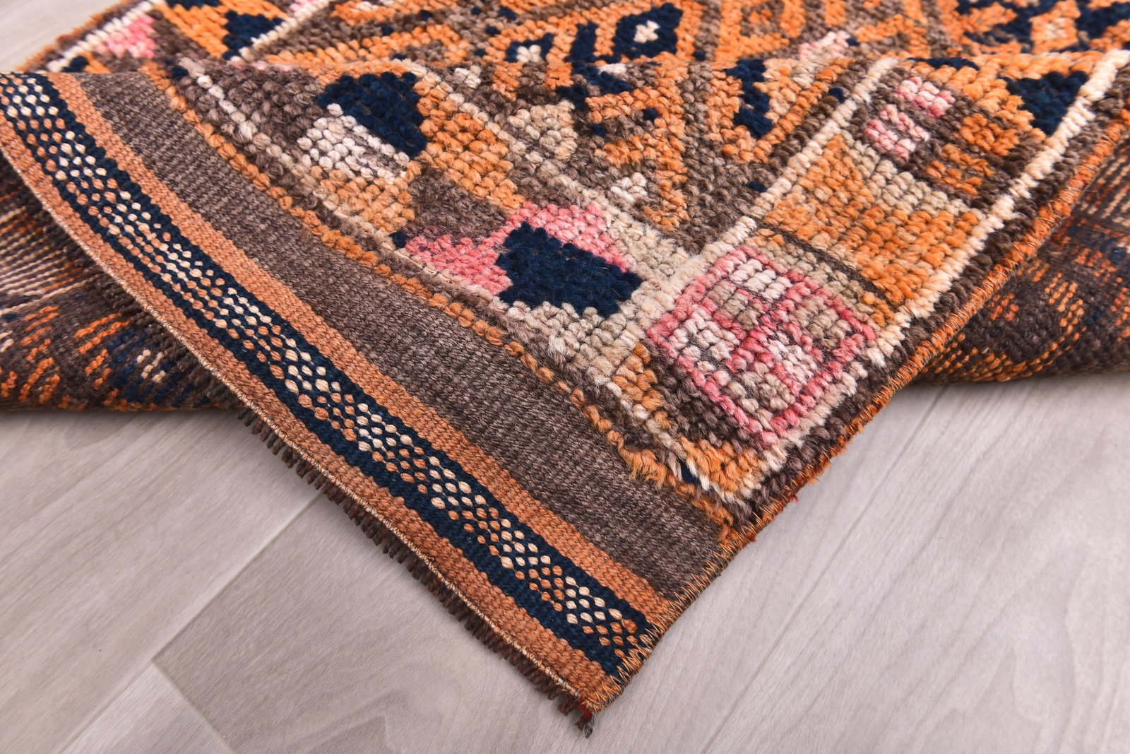 2'8'' x 12'3'' Vintage Wool Runner Rug - 240693 - 12
