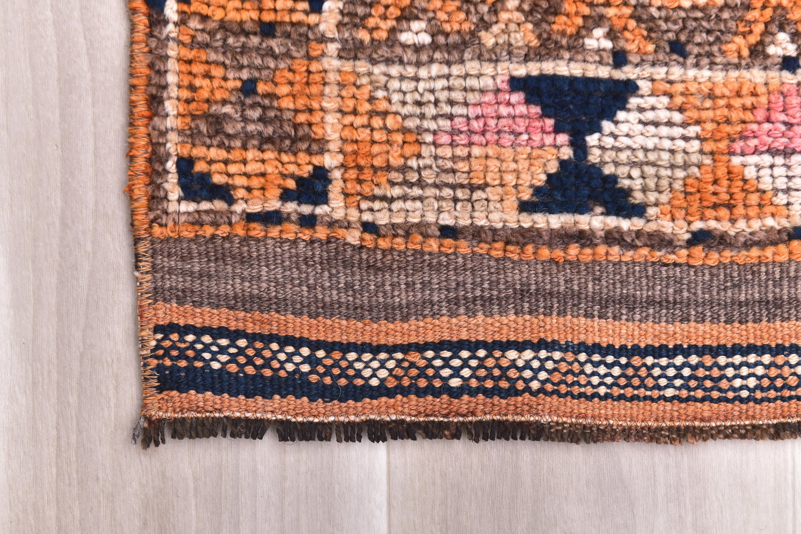 2'8'' x 12'3'' Vintage Wool Runner Rug - 240693 - 8