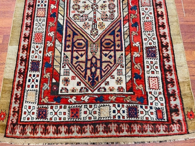 Antique ersian Camel Hair Serab Runner-3763 - 2