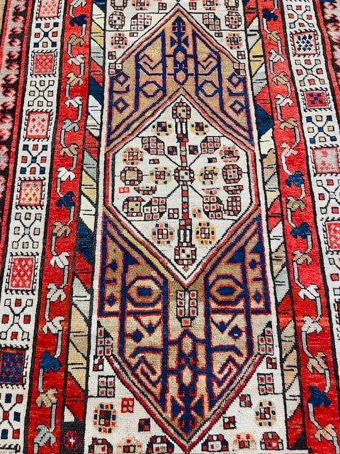 Antique ersian Camel Hair Serab Runner-3763 - 3