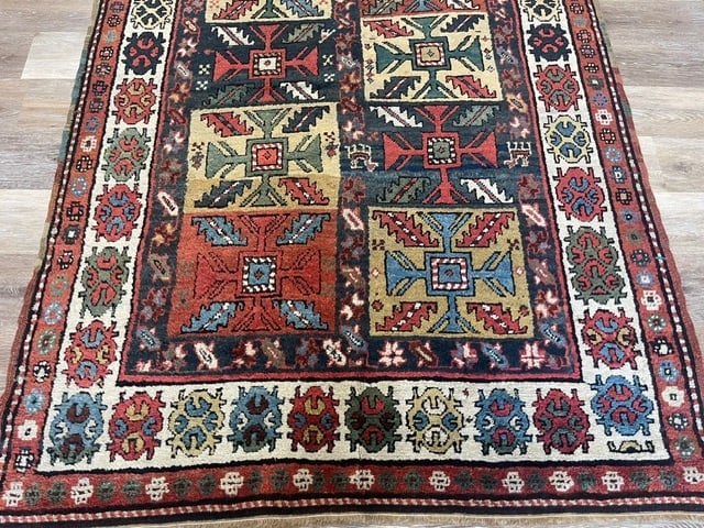 Antique Kazak caucasian Runner-4244 - 2
