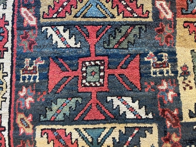Antique Kazak caucasian Runner-4244 - 8