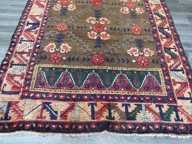 Antique Turkish all over natural color Rug-1945 - 2