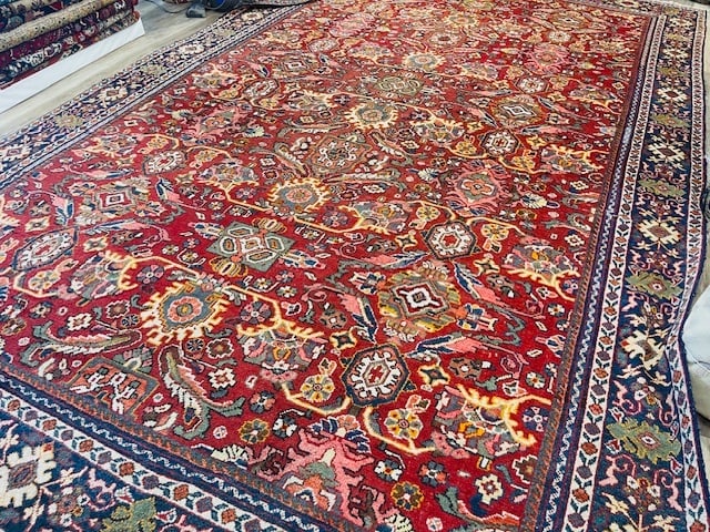 Antique Large Size Persian Mahal Rug-5240 (1 of 12)