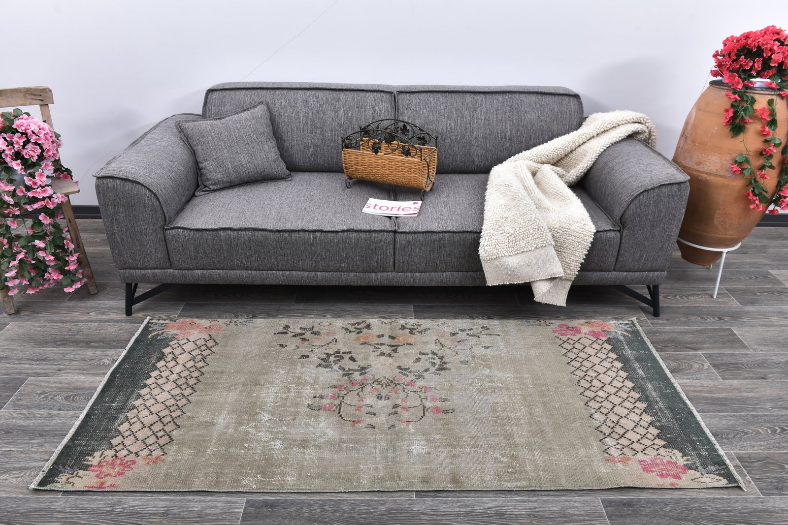 2'9'' x 6'8'' Turkish Vintage Runner Rug - 243830: Title: 2'9'' x 6'8'' Turkish Vintage Runner Rug - 243830 Description:2'9'' x 6'8'' Turkish Vintage Runner Rug - 243830 Origin:Turkiye Date/Period:1960-90 Materials:Wool,Cotton Dimension:2'9''x6'8'' ft