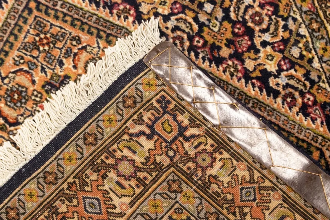 Vintage Peach Floral 3X5 Bidjar Persian Rug - 16