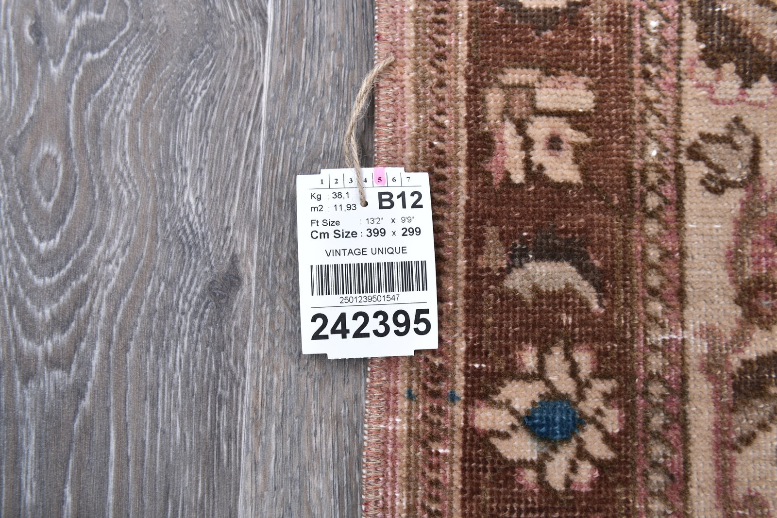 9'9'' x 13'1'' Unique Handmade Vintage Rug - 242395 - 15