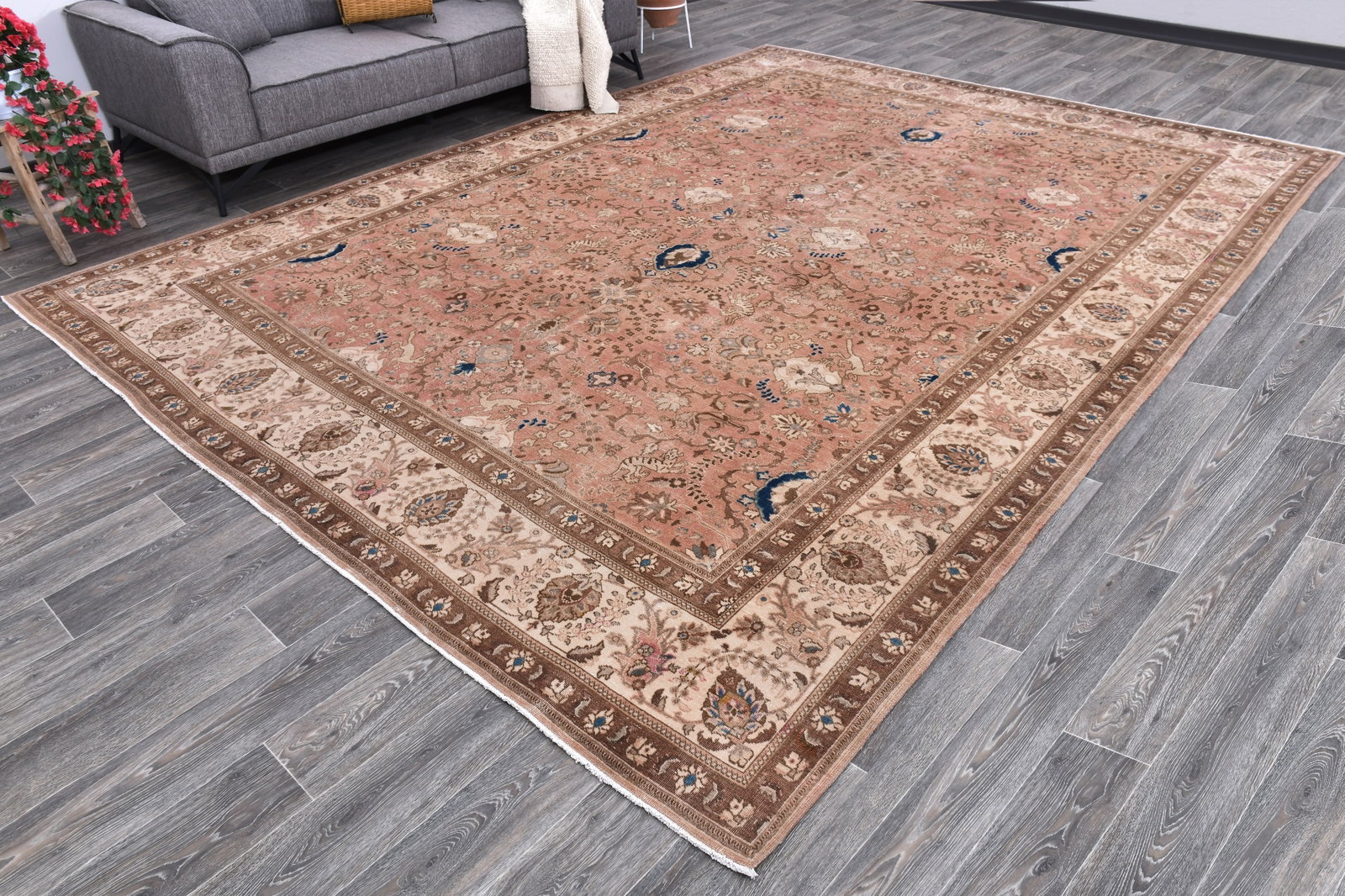 9'9'' x 13'1'' Unique Handmade Vintage Rug - 242395 - 2