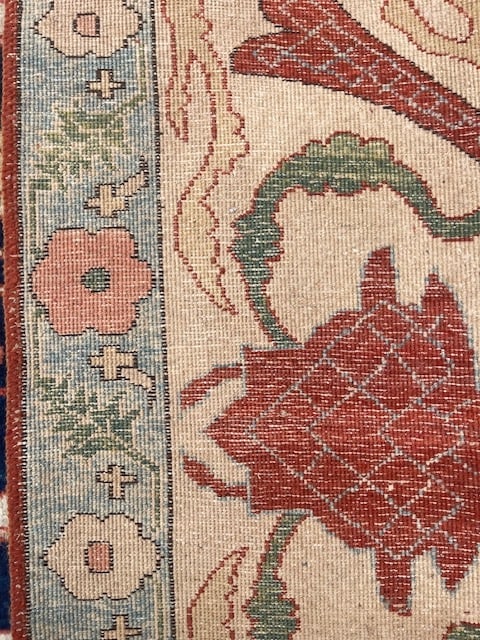Vintage square large size Persian Bidjar-5295 - 10