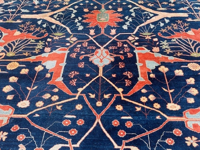 Vintage square large size Persian Bidjar-5295 - 4