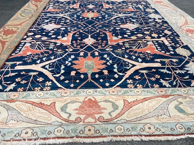 Vintage square large size Persian Bidjar-5295 - 9