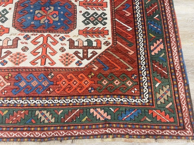Antique Chajli Kazak Caucasian Rug-5232 - 2