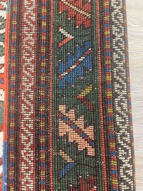 Antique Chajli Kazak Caucasian Rug-5232 - 9