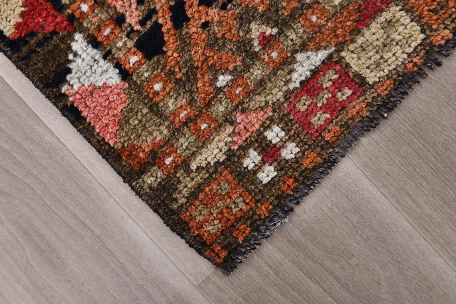 2'10'' x 11'3'' Handmade Vintage Wool Rug - 242320 - 7