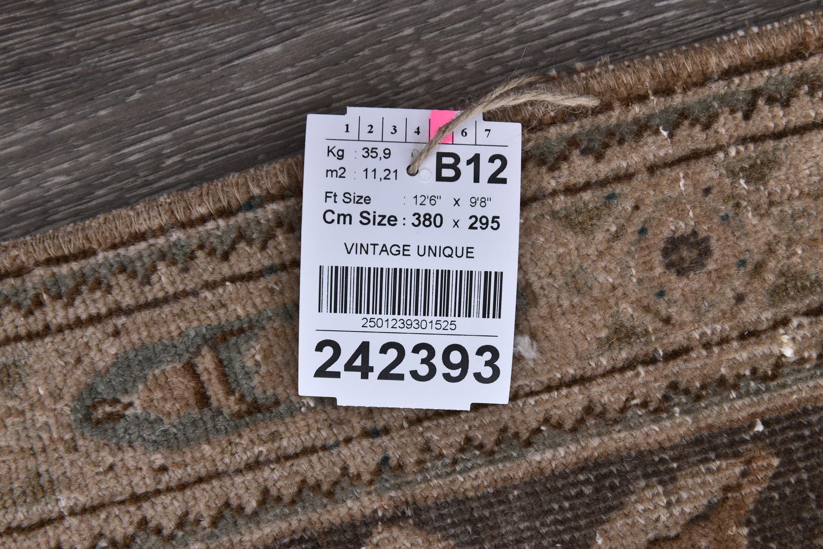 9'8'' x 12'5'' Unique Handmade Vintage Rug - 242393 - 15