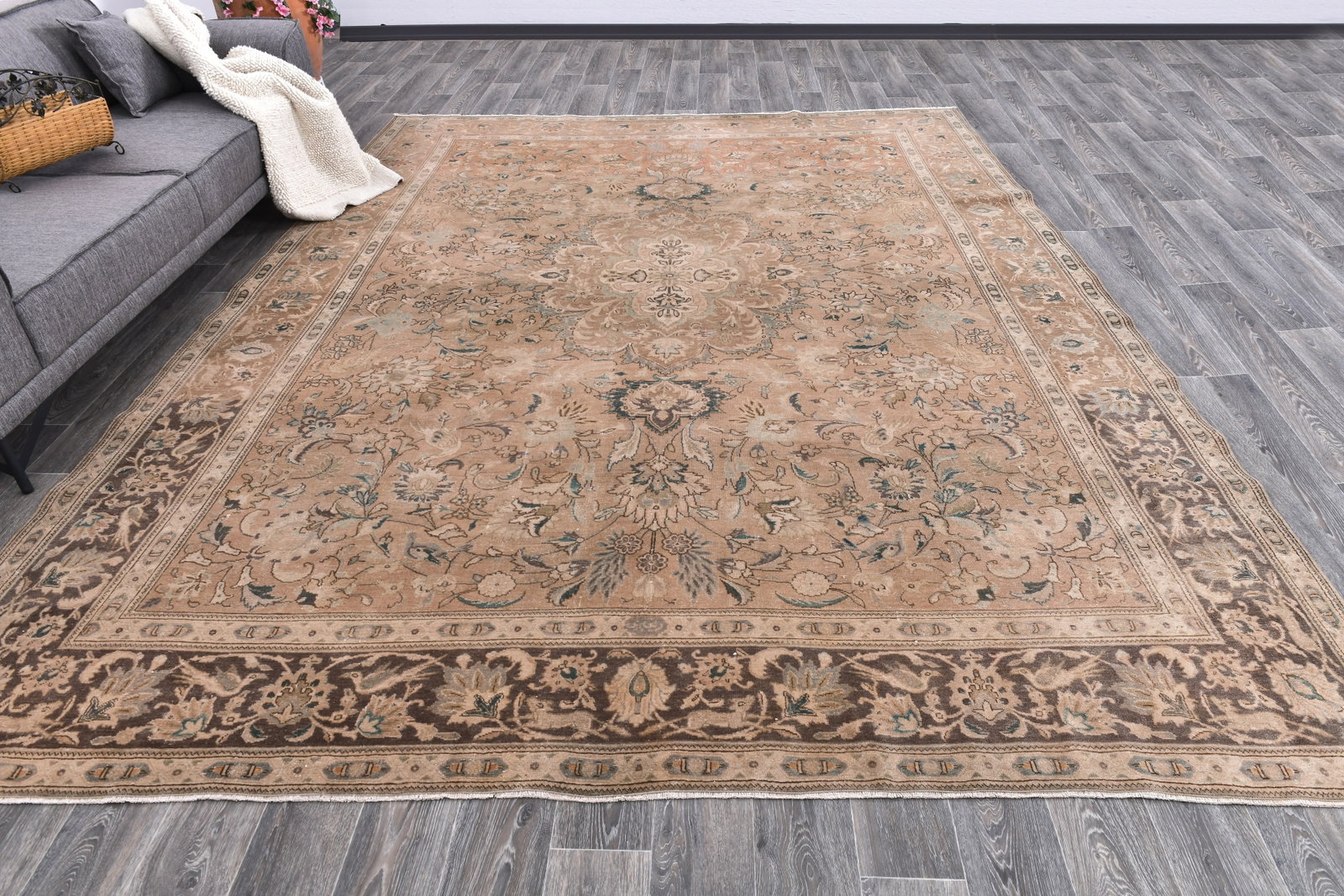 9'8'' x 12'5'' Unique Handmade Vintage Rug - 242393 - 3