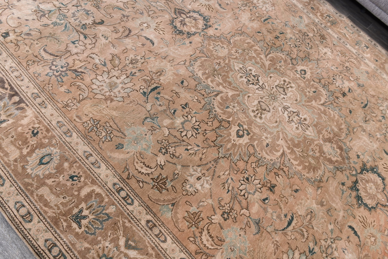 9'8'' x 12'5'' Unique Handmade Vintage Rug - 242393 - 4