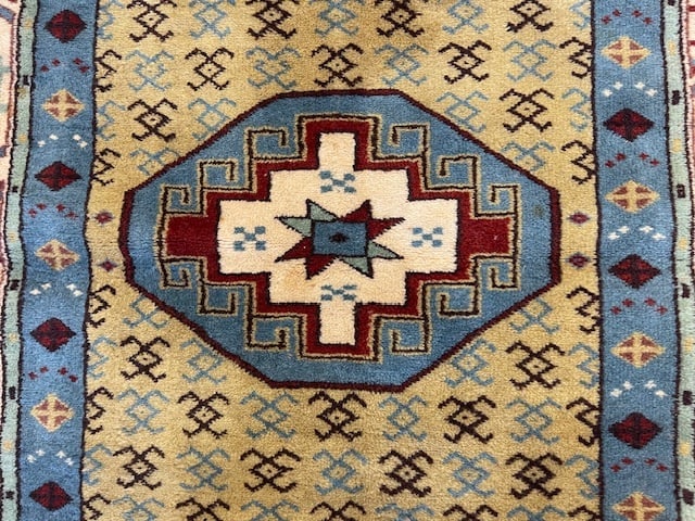 Vintage Turkish Caucasian Design Runner-5370 - 10