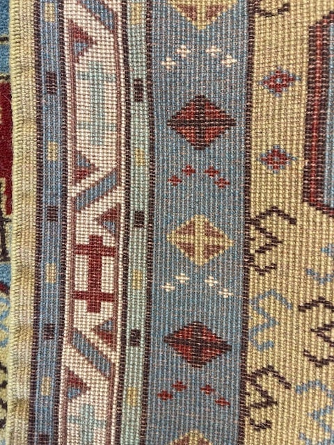 Vintage Turkish Caucasian Design Runner-5370 - 11