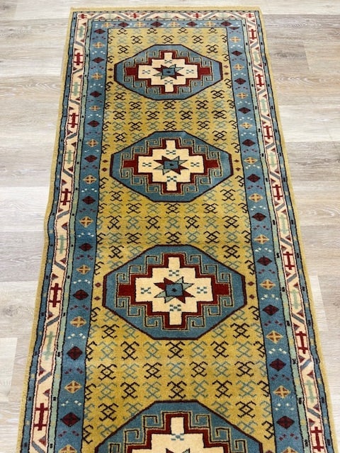 Vintage Turkish Caucasian Design Runner-5370 - 5