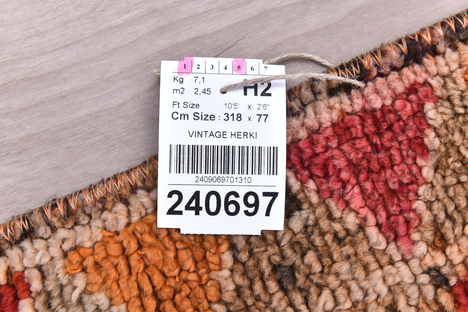 2'6'' x 10'5'' Vintage Wool Runner Rug - 240697 - 13