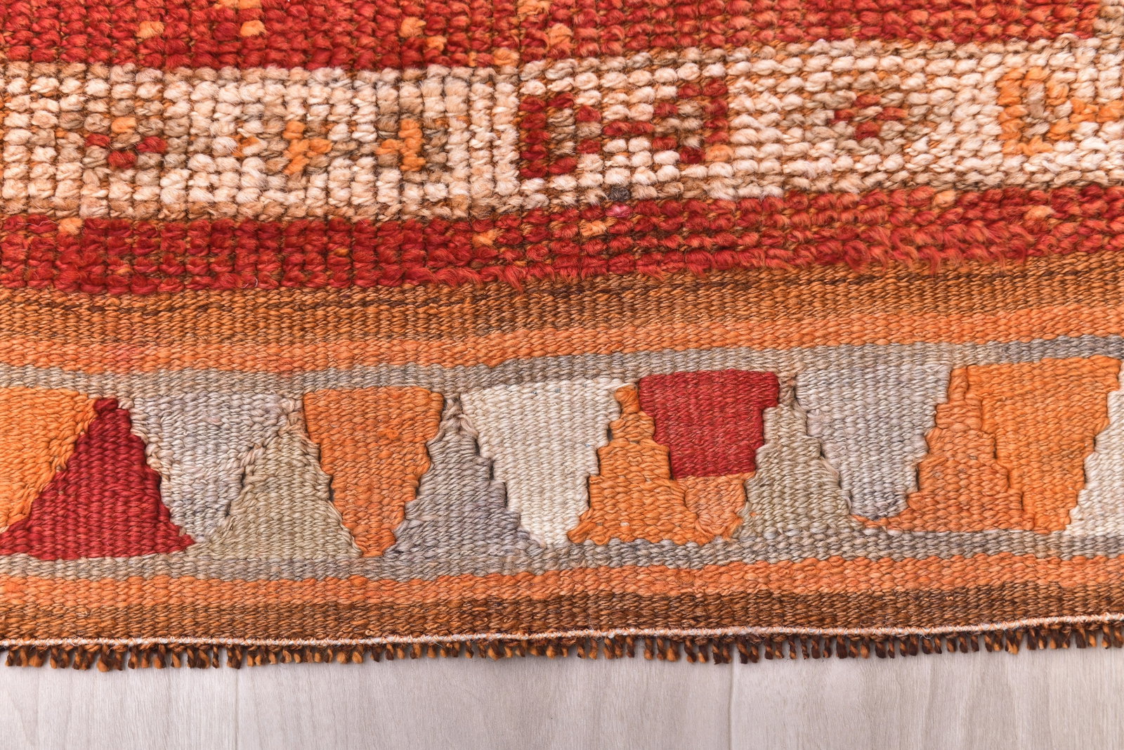 2'6'' x 10'5'' Vintage Wool Runner Rug - 240697 - 9