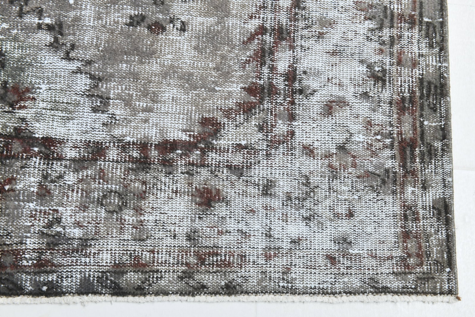 6'2'' x 10'3'' Handmade Vintage Wool Rug - 6633 - 13