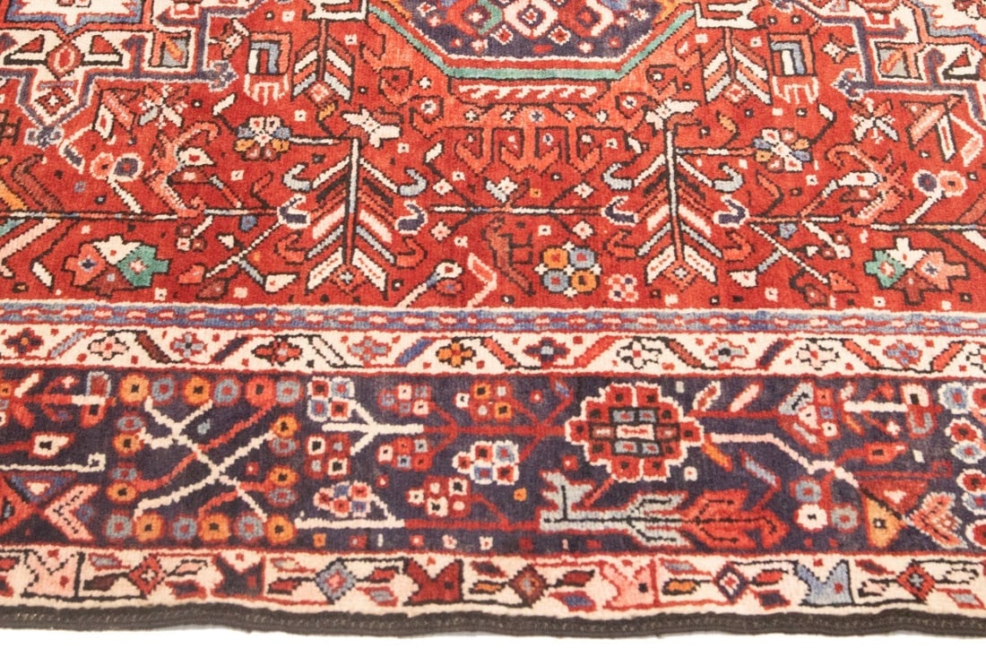 Vintage Red Tribal 5'4X12'7 Karajeh Persian Runner Rug - 10