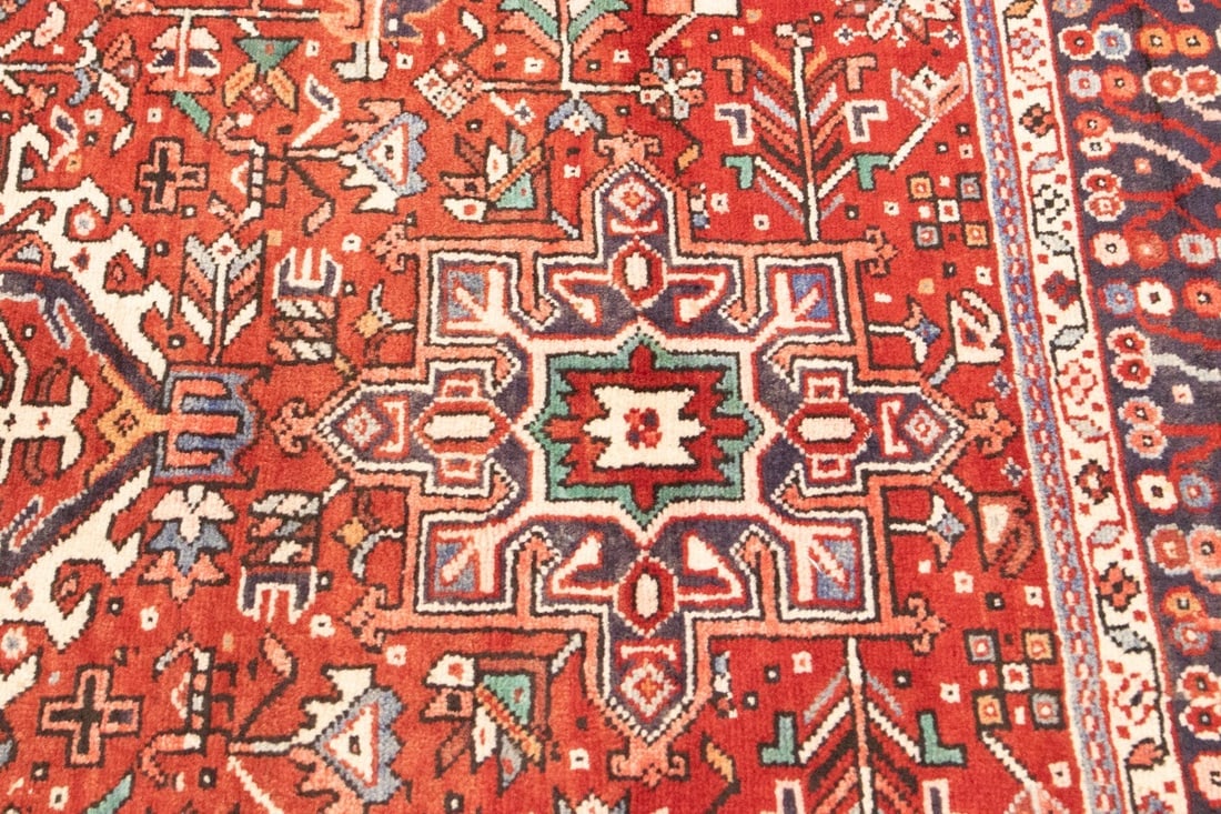 Vintage Red Tribal 5'4X12'7 Karajeh Persian Runner Rug - 11