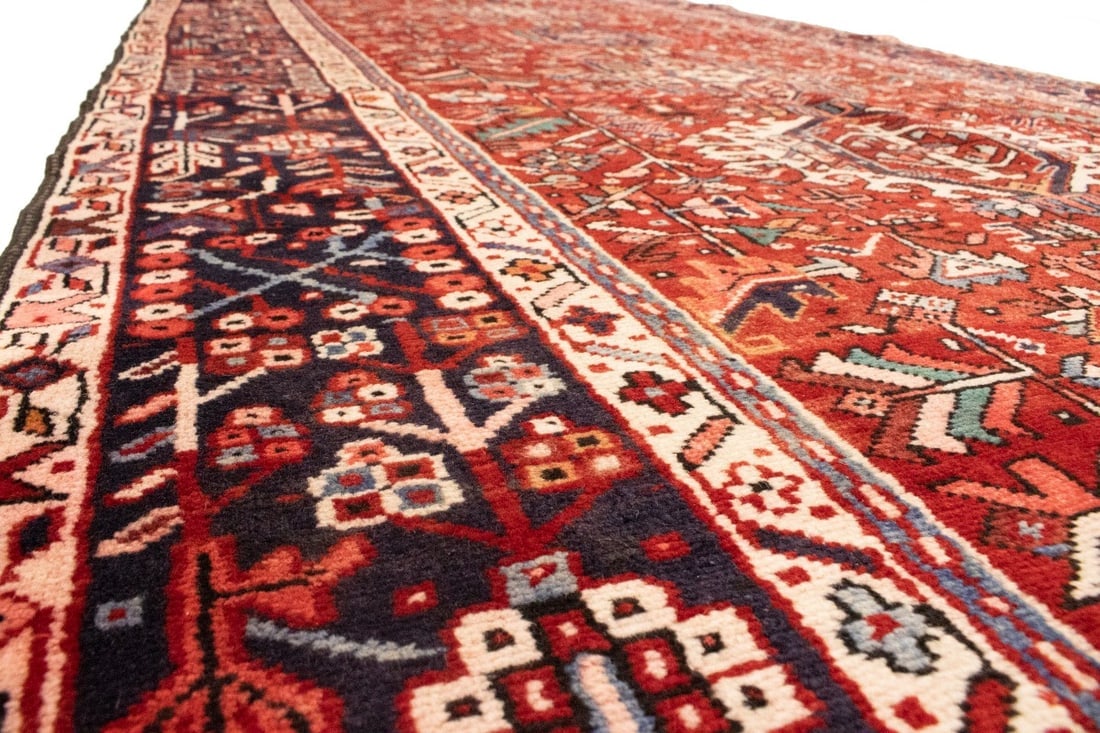 Vintage Red Tribal 5'4X12'7 Karajeh Persian Runner Rug - 13