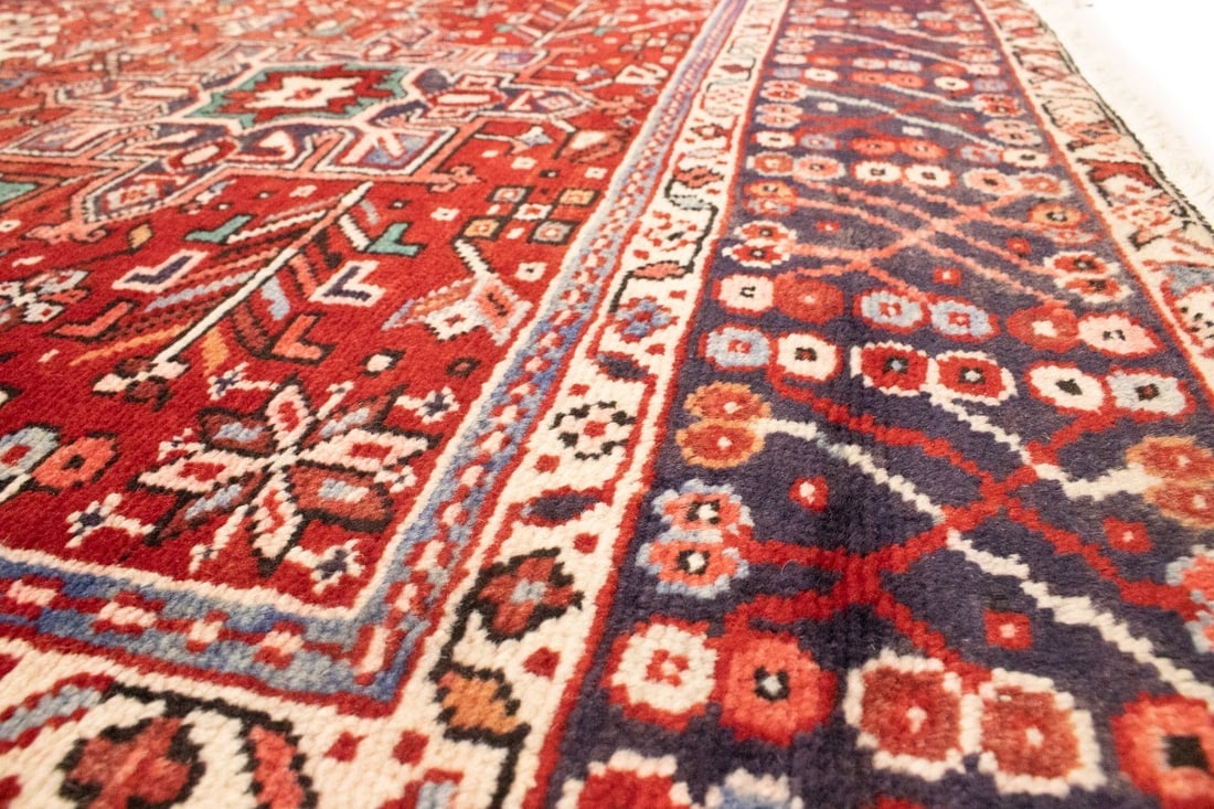 Vintage Red Tribal 5'4X12'7 Karajeh Persian Runner Rug - 14