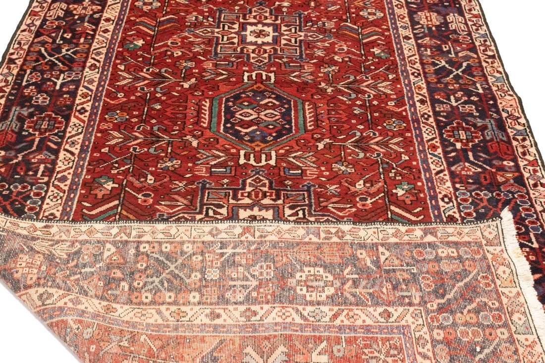 Vintage Red Tribal 5'4X12'7 Karajeh Persian Runner Rug - 15